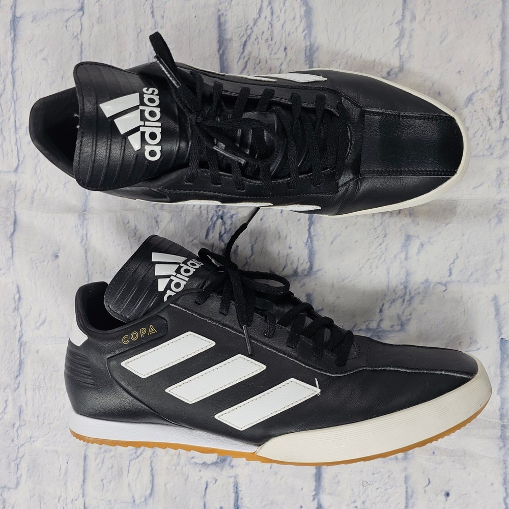 Adidas Copa Super Sneakers Mens 13 Black White Gum Leather Soccer DB1881